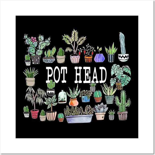 Pot Head Plants Gardening lover Wall Art by torifd1rosie
